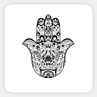 the hand of totonac life in ecopop zentangle wallpaper sutra Sticker